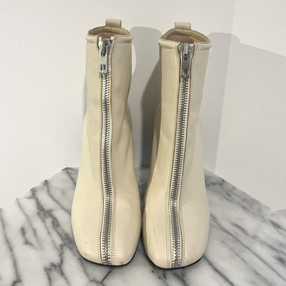Rag & Bone Ellis Cream Leather Tabi Style High boots with Zipper 38 / 8.5 $770